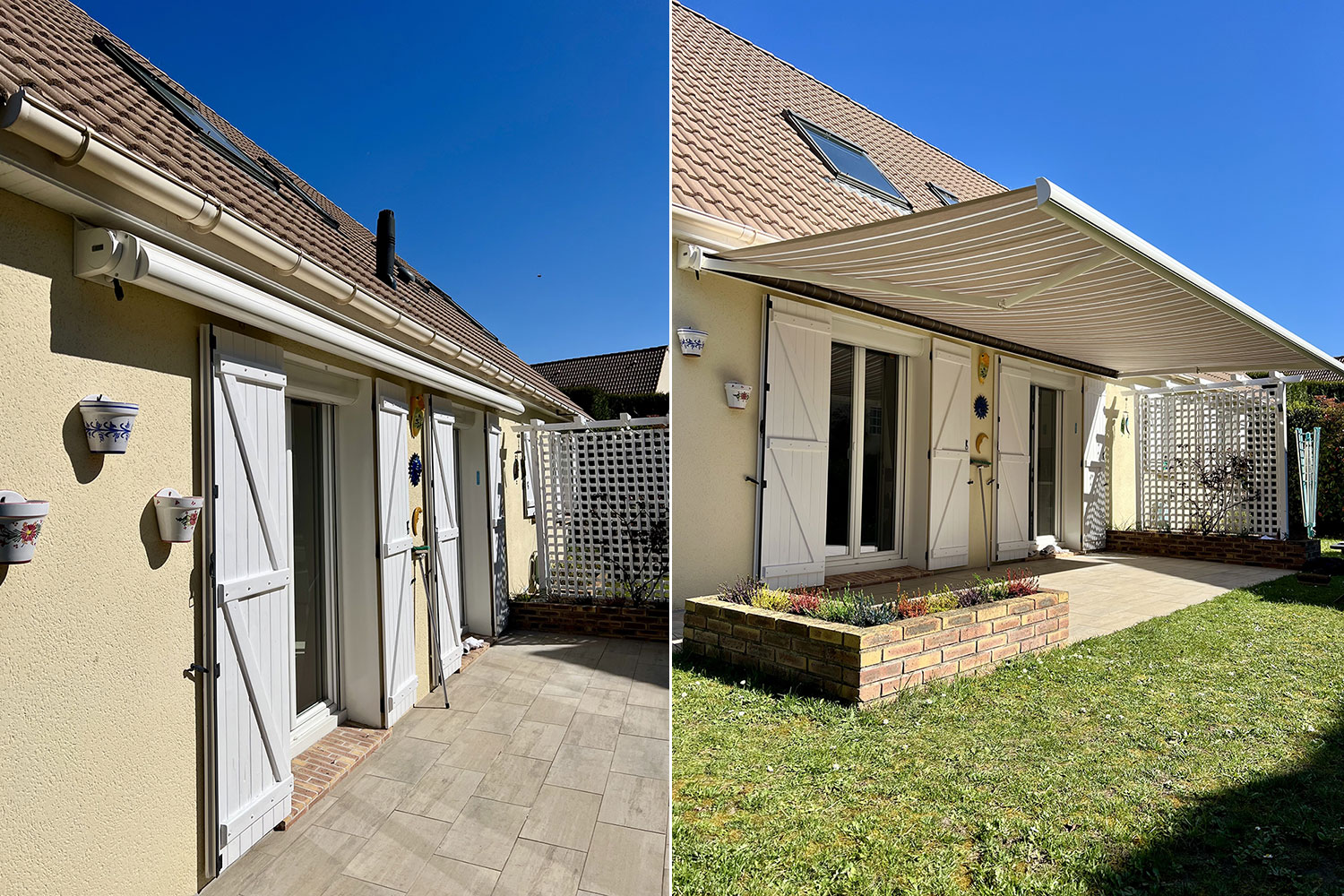 Installation d'un store banne motorisé à Vernouillet